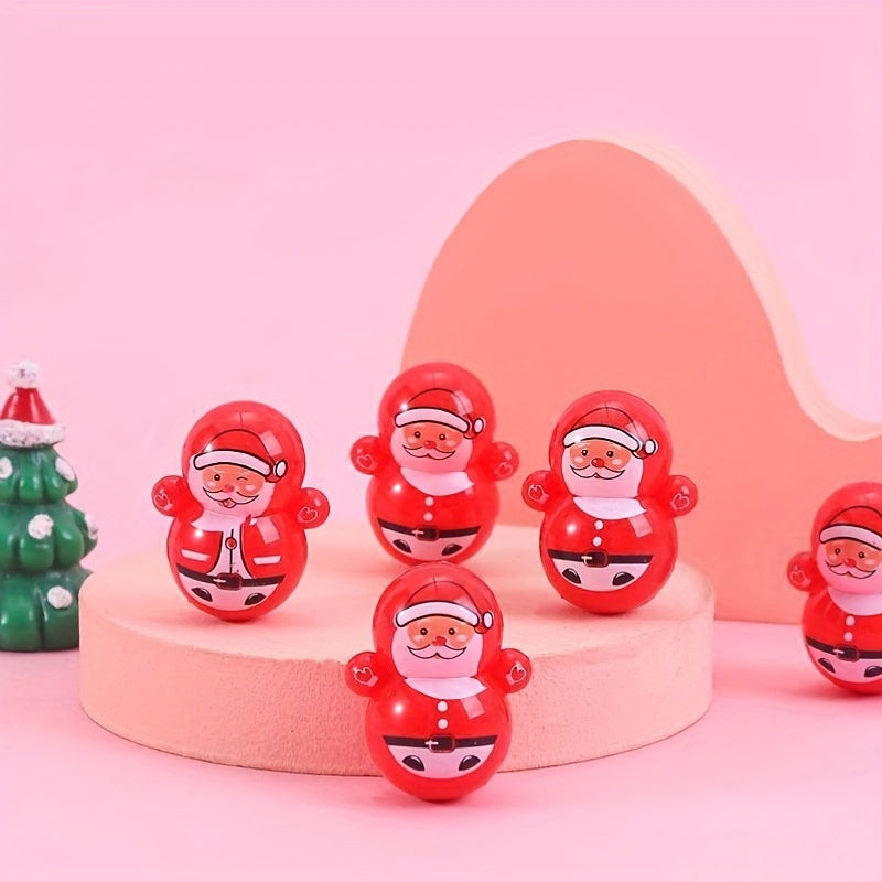 10pcs Mini Christmas Tumbler Tabletop Decoration