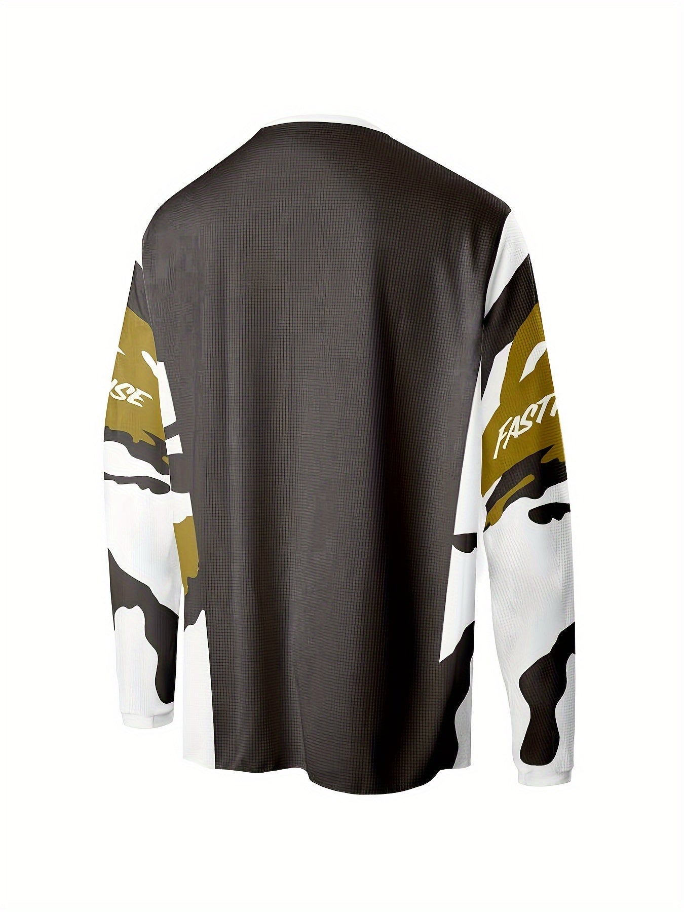 Men's Crew Collar Sports Long Sleeve Stretch Tee