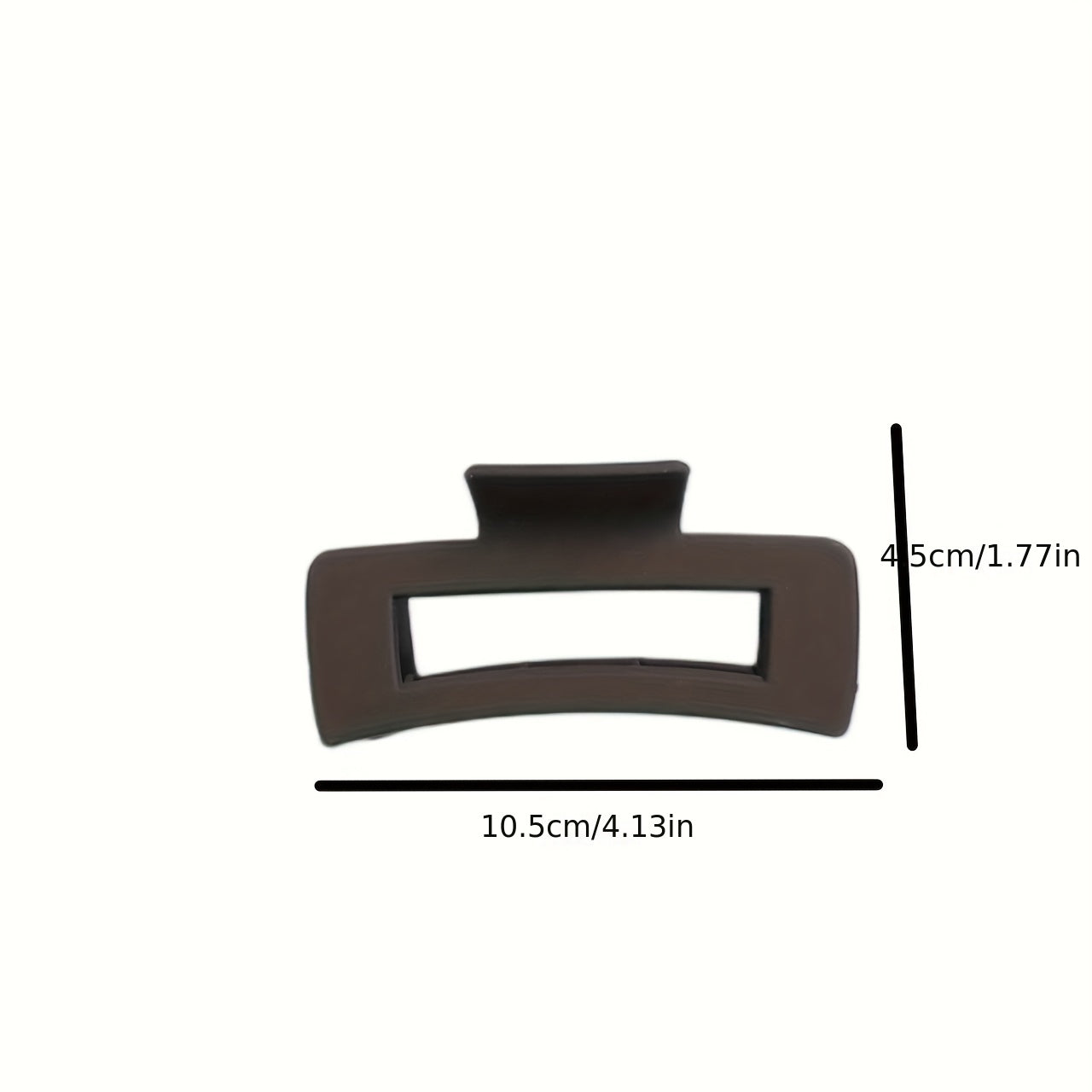 Large Shark Claw Retro Hollow Square Hair Clip for Women