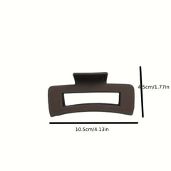 Large Shark Claw Retro Hollow Square Hair Clip for Women