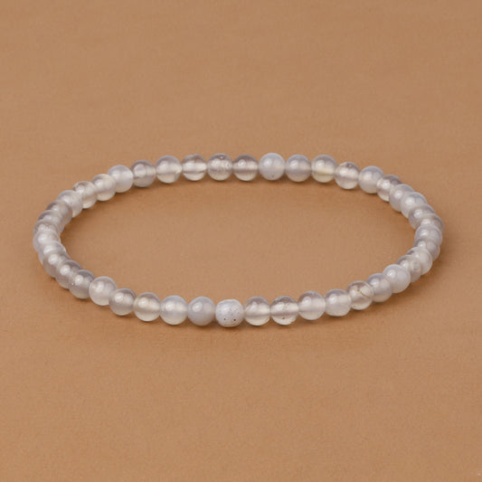 4mm Natural Stone Energy Bracelet Stackable Yoga Healing Beaded Bracelet Gift