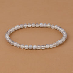 4mm Natural Stone Energy Bracelet Stackable Yoga Healing Beaded Bracelet Gift