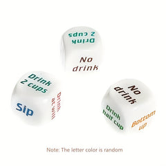 6pcs Cheers Dice Game for Outdoor & Drinking Parties