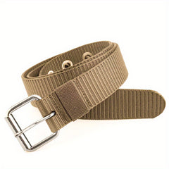 Canvas Belt Grommet Eyelet Rivet Jeans Belt For Men