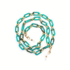 Y2K Acrylic Glasses Chain Jelly Block Anti Slip Sunglasses Lanyard