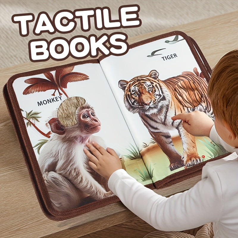 Infant Animal Touch Book - Sensory Development Toy