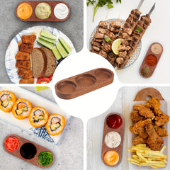 Wooden Sauce Dish Food Sauce Cup Seasoning Dish Cheese Sauce Bowl