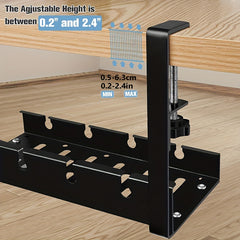Carbon Steel Under Desk Storage Basket Adjustable Shelf