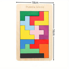 Wooden Magnetic Colorful Square Blocks Building Blocks