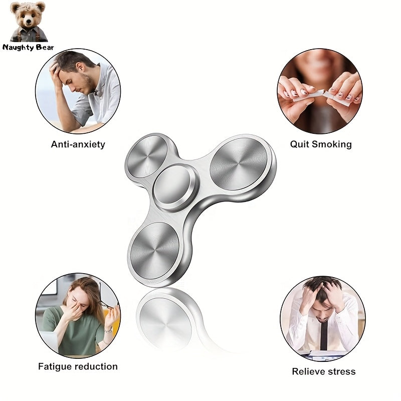 Aluminum Alloy Fidget Spinner Anxiety Relief Tool for Anxious Hands ADHD