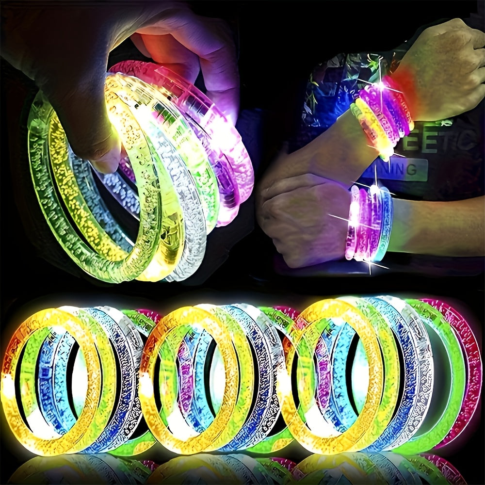 Multicolor Glow Bracelets LED Stick Bracelets for Christmas