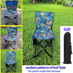 Portable Folding Stool 23 inch Heavy Duty Chair for Gaming Camping Hiking Beach