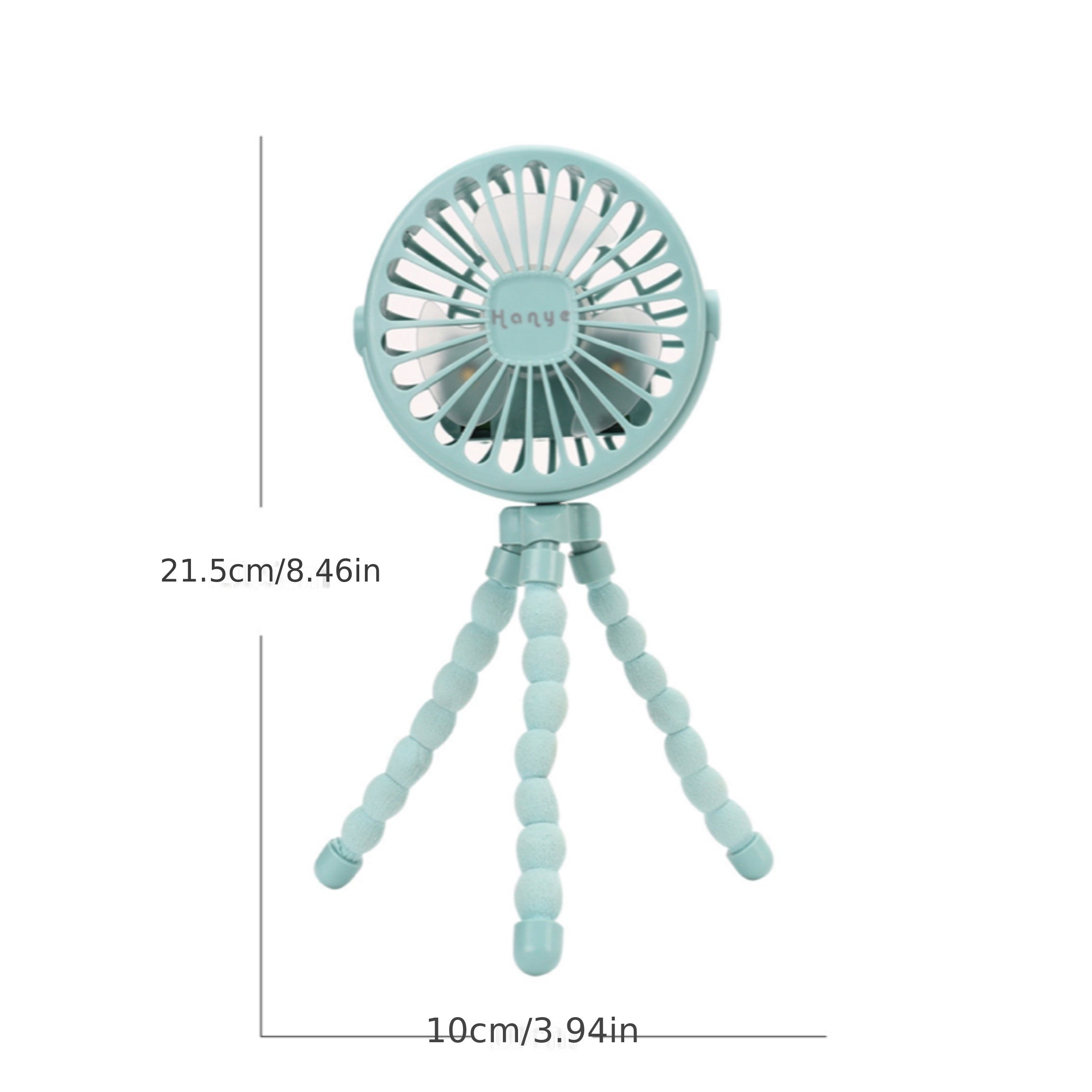 USB Charging Portable Fan Eight claw Fish Mini Luminous Fan