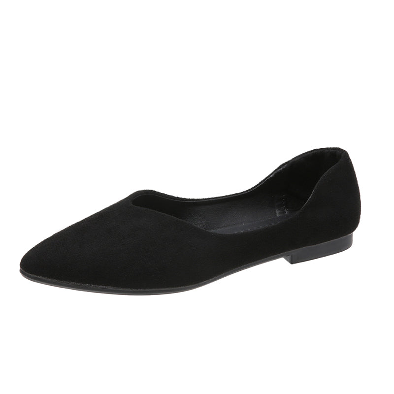 Women's Pointed Toe Ballet Flats Soft Sole Slip On Shoes