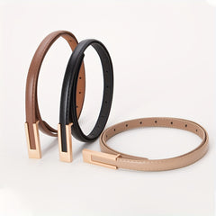 Small Leather Belt Wild Decoration Jeans Belt For Men