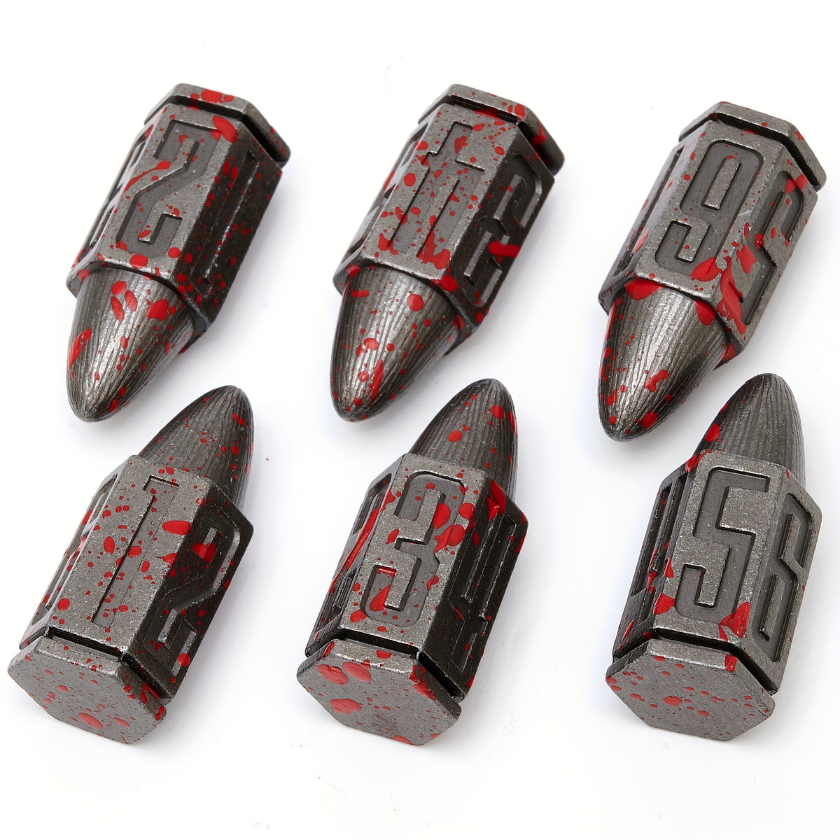 6pcs Metal Polyhedral Dice Set For RPG Board Games