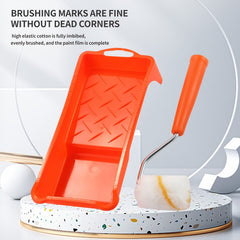 8pcs Paint Roller Set 2 Inches Small Fine Finish Paint Roller Kit With Tray