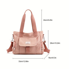 Large Capacity Shoulder Bag Solid Sports Bag Versatile Storage