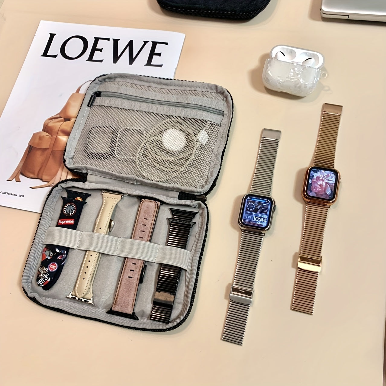 Watch Strap Organizer Bag Data Cable Organizer Bag