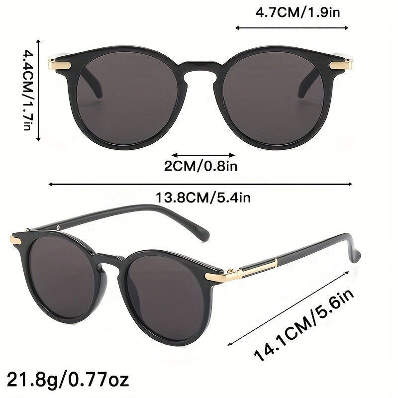 Round Sunglasses Gradient UV400 Sun Shades For Vacation