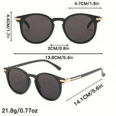 Round Sunglasses Gradient UV400 Sun Shades For Vacation