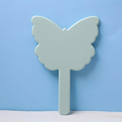 Green Butterfly Handheld Makeup Vanity Mirror with Handle