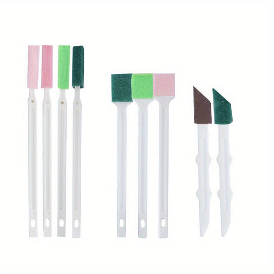 9pcs Cleaning Brush Set for Toilet, Kitchen, Window, Air Conditioner