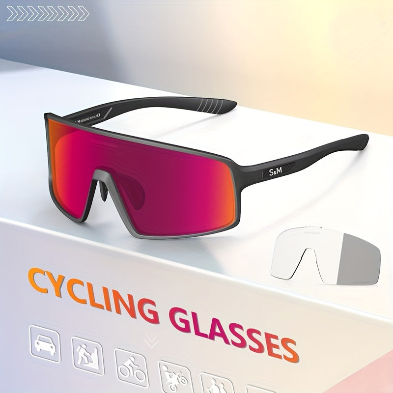 TR90 Frame Sports Glasses Photochromic Cycling Glasses