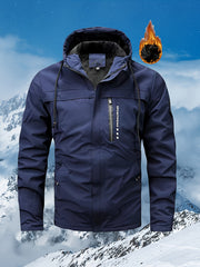 Men's Soft Shell Jacket Hooded Vintage Casual Comfy Jacket