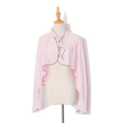 Chiffon Ruffles Sunproof Shawl UV Protection Cape