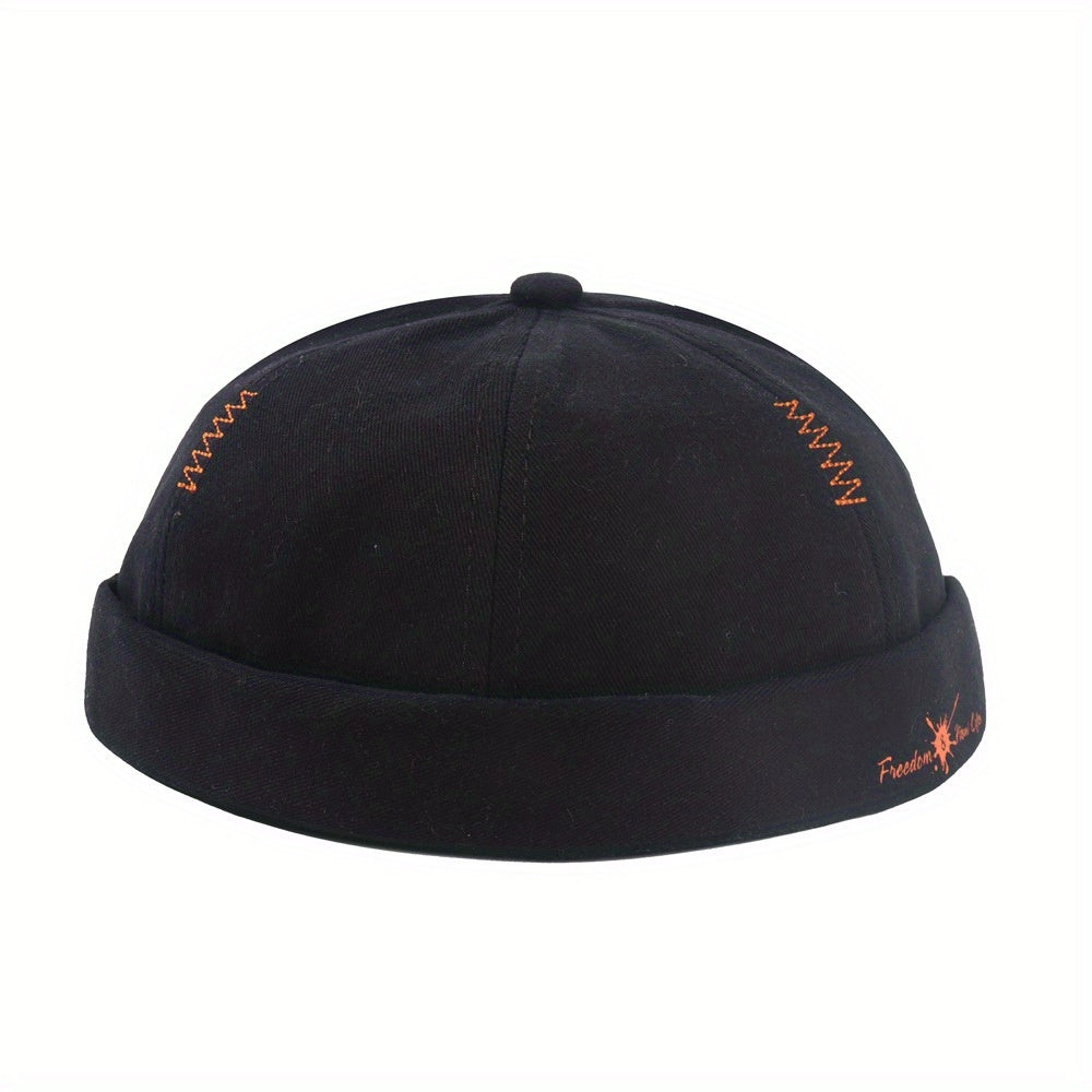 Freedom Embroidery Men's Hip Hop Beanie Hat