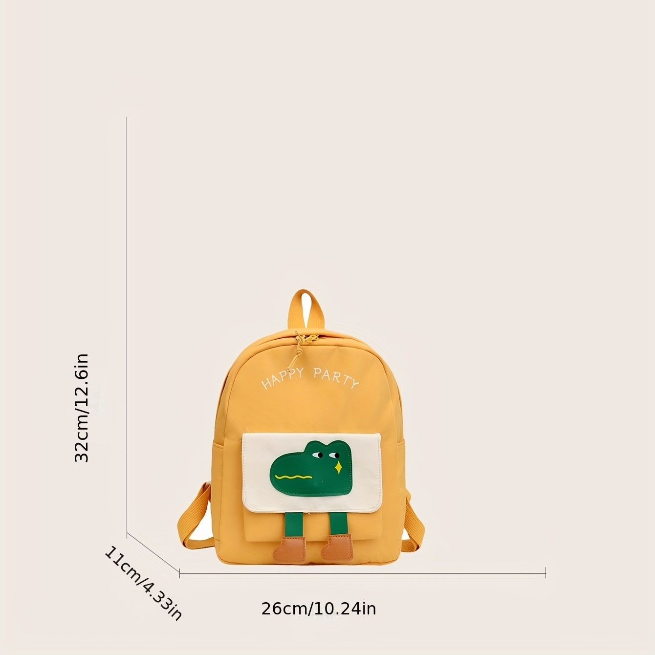 Cartoon Crocodile Kindergarten Bag Boys And Girls Schoolbag