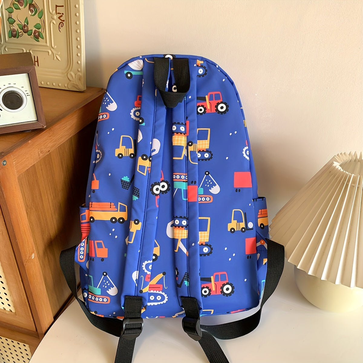 3pcs Lightweight Cartoon Print School Bags Set Backpack Lunch Bag Pen Case