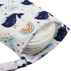 Rainbow Dolphin Print Small Wet Bag