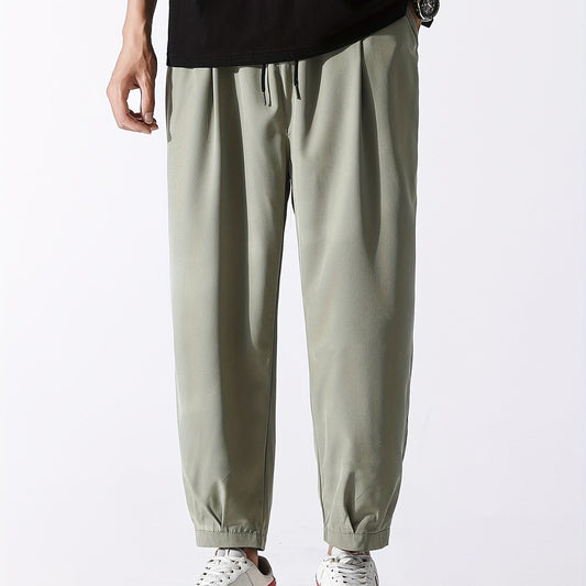 Men's Drawstring Pants Loose Casual Jogger Pants