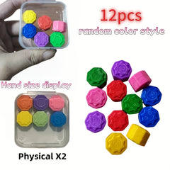 6pcs Nostalgia Guguan Game Colored Stone Grab Outdoor Activity
