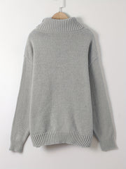  Casual Sweater Women's Solid Long Sleeve Turtle Neck Jumper