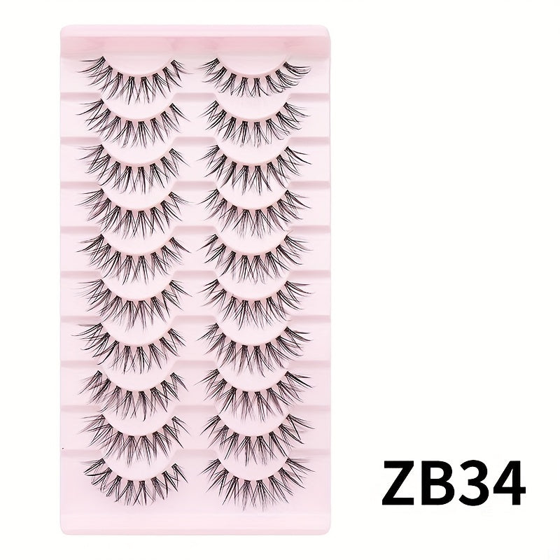 Cat Eye False Eyelashes Natural Look Segmented Curling False Eyelashes