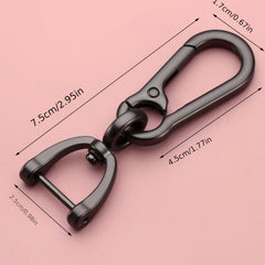 Men's Metal Car Key Chain Horseshoe Buckle Waist Lock Key Chain