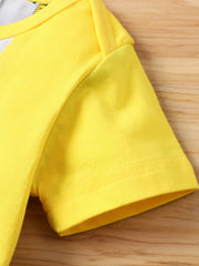 2pcs Newborn Infant Short Sleeve Romper & Shorts Set for Baby Boys