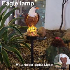 Solar LED Garden Light with Eagle Ornament