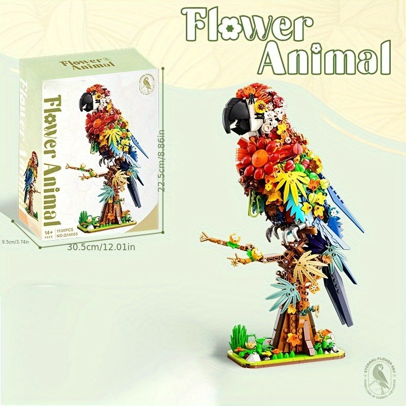 Parrot Model Building Blocks Set 1000 pcs ABS DIY Structure