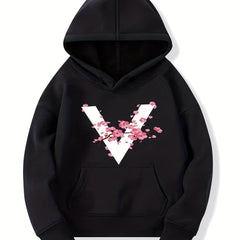 Girls' Long Sleeve Casual Hoodie Sweatshirt With Pocket