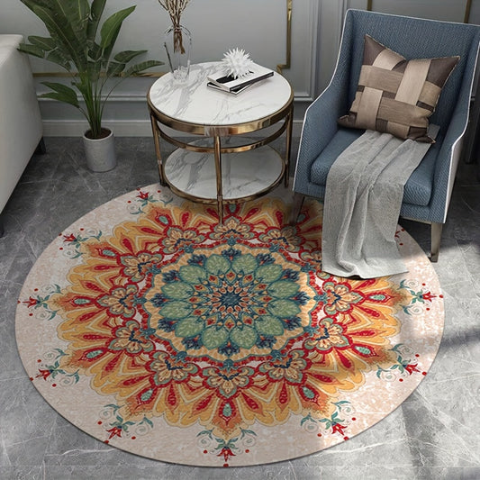 Colorful Area Rug Hand Washable Floor Mat Indoor Decorative Carpet