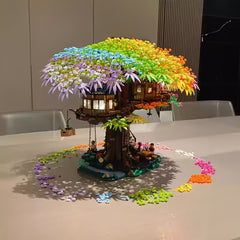 2030pcs Rainbow Tree House Building Block Set
