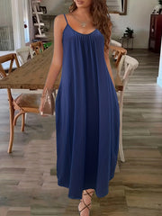  Boho Dress Women's Geometric Print Maxi Cami Dress