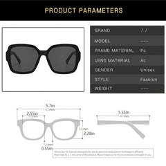 Oversized Square Sunglasses For Women