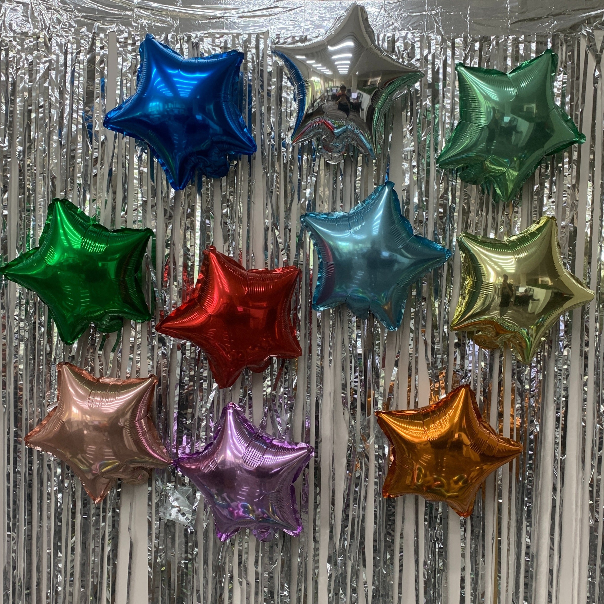 18 inch Five pointed Star Heart shaped Aluminum Film Balloon