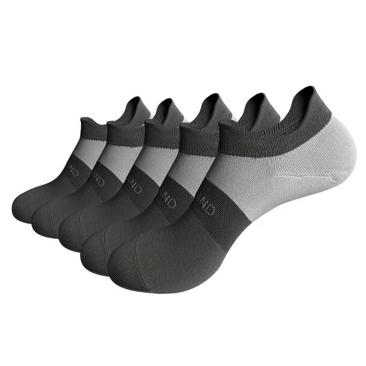 Men's Compression Ankle Socks Soft Nylon Striped Short Socks
