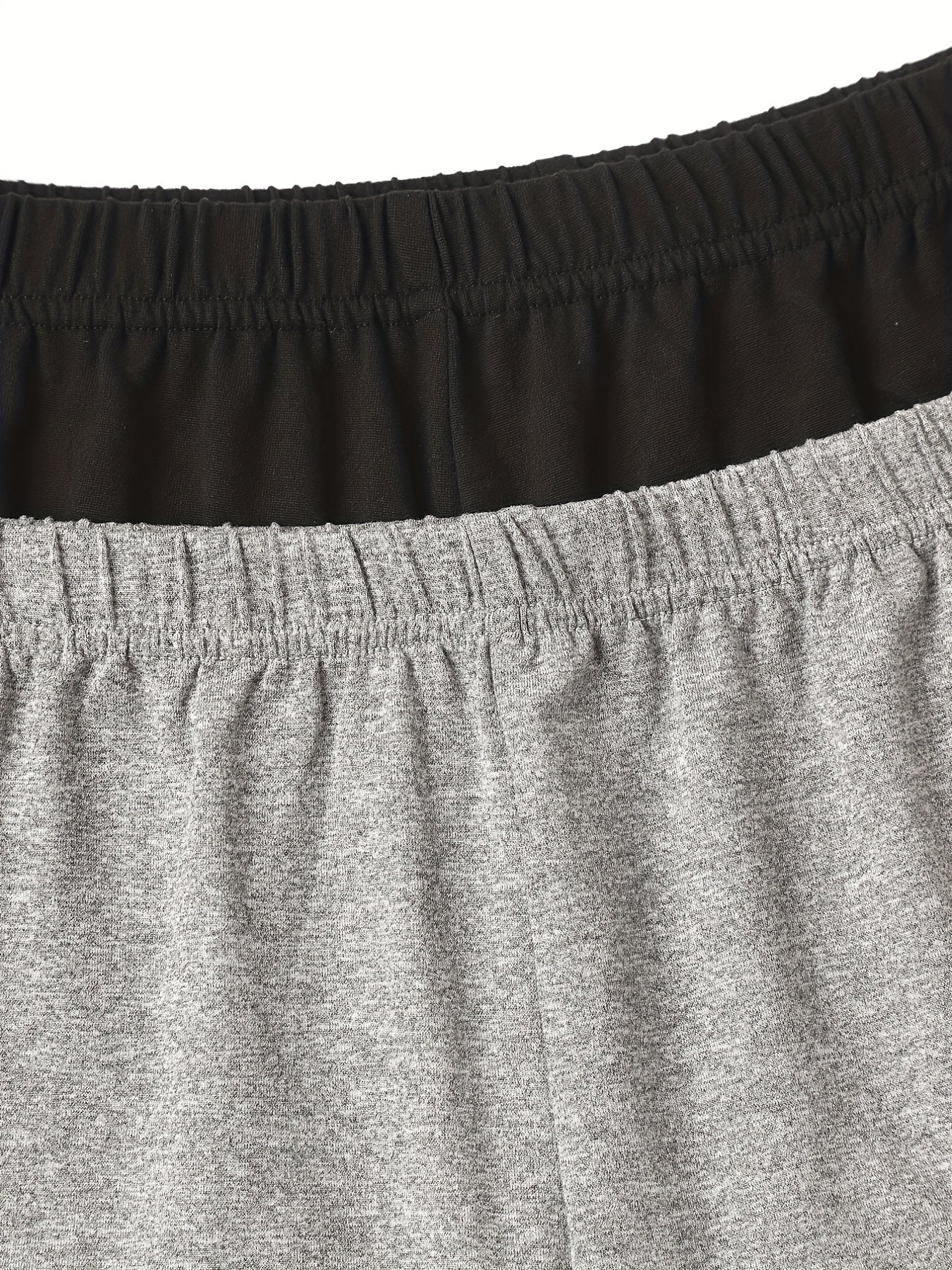 2 Pack Plus Size Ruffle Trim Stretch Shorts Set